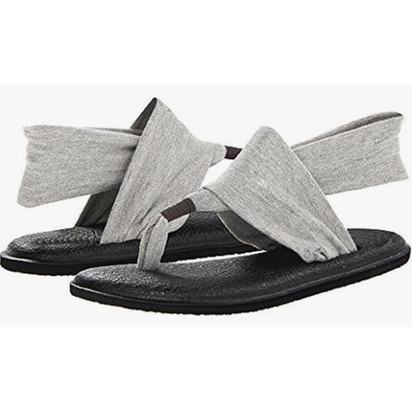 Sanuk Women's Yoga Sling 2 Sandals Size 10  Grey NWT - Picture 3 of 9